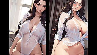 Sexy AI Generated Anime Babe in Hot Poses