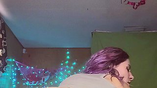 Amateur pantyhouse webcam teen strips and strokes her vagina