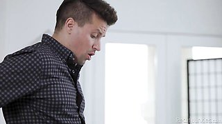 Face fucking scene with tempting Jade Valentine from Reality Junkies