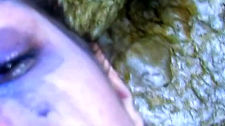 Pierced redhead anally pounded outdoor
