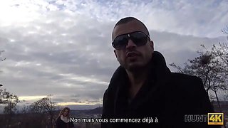 Hunt4k. a la pelirroja le gusta dar sexo por dinero frente a su novio