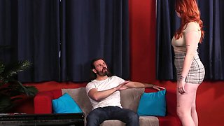CFNM British babes give group BJ and HJ