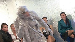 Lovely brunette Valerie in group sex