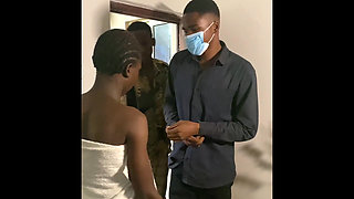 Stepped Out of the Shower Into a Threesome