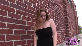 Kelsey Flashes Her Big Natural Tits and Hot Pussy in Tampa