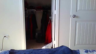 Horny masturbating after suntanning naked on my balcony