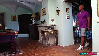 Tattooed Spanish Woman Fucking on the Pool Table