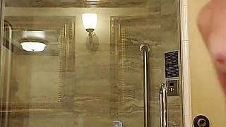 Shower Talk in Hotel Suite
