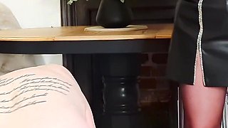 Double Ballbusting at Femdom Cottage UK