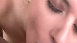 Horny Student Fist Her Shaved Pussy and Eats a Big Dick POV