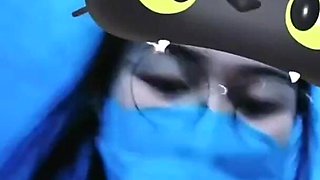 Beautiful Pregnant Hijab Plugs Into Her Vagina