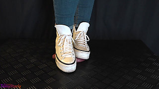 Girlfriend Converse Demolition - Cock Balls Crush Trample, Shoejob, Bootjob, CBT, Ballbusting, Trampling, Stomping