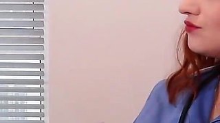 Sexy Nurse Greene Tells You How to Wank Your Huge Hard Cock