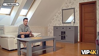 VIP4K. StepDaddy’s stepson is dating a babe with big tits. Hot sex with Maya & Dave Hard