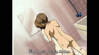 Horny Stepmom Fucks Stepson in Shower - Uncensored Hentai Creampie