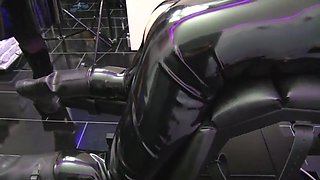 Older Amateur Stepmommy Wears Glasses And Latex Uniform