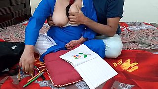 Desi Stepbrother Fucks Stepsister in School Uniform After Hot Drawing Session