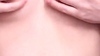 Real Homemade Nipple Play, Nipple Orgasm of Young Student
