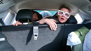 MiaSin Fucks Husband's Friend in Car - Blowjob & Doggystyle Creampie