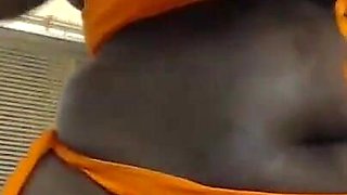 Curvacious Black BBW Showing off in a Sexy Lingerie