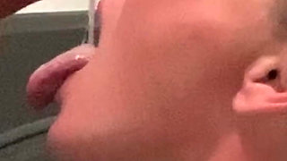 Up Close Drenched in Sperm Submissive Massive Facial
