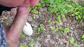 A Friend Sucks My Dick in a Park and Swallows Cum