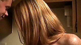 Allison's Kitchen Handjob