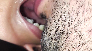 Filling Her Mouth with Piss and Cum