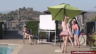 Wild Game Show Challenge with Evie Christian, Talulah Mae, Daisy Fox - Big Tits, Brunette, Teen Threesome Pressure