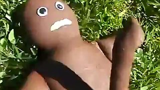 Little blonde babe gets gangbanged by 3 bbc s