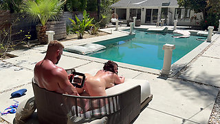 Bts with Busty & Horny August Heat