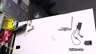 Making love thick suspects pretty face in the back office