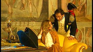 MILF with Hairy Pussy Ass Fucked and Cum in Mouth in Napoleon's Palace