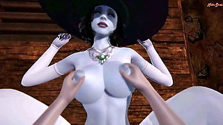 Hot Vampire MILF Lady Dimitrescu Gets POV Creampie in Sex Dungeon - Resident Evil 3D Hentai