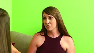 Hardcore group sex with naughty Sasha Blue and Violet Whisper