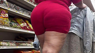 Puerto Rican Boricua Woman MILF Latina Mami Leg Tease Big Booty Fat Ass Walking In Slow Motion Mini Skirt High Heel