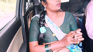 Sexy saree housewife cheating husband and try to fucking husband's brother. Car sex Telugu dirty talks.