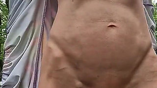 Naked Outdoors with Wide Open Pussy Showing My Cervix and Pissing