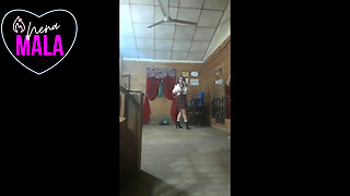 Humilation. College Girl in High Heels Humiliates Her Boyfriend for Being Useless