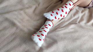 My Cute Socks Are Perfect for Playing with His Dick, Oh Yes!