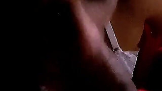 Brunette with a big, sexy ass and a well-endowed lover.