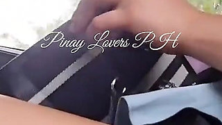 Pinay Teacher Fucked in the Car Lucky Fan Fucked