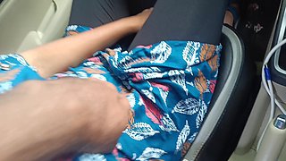 Office Manager Enjoying Hot Romance with Married Colleague Inside Car Part 1