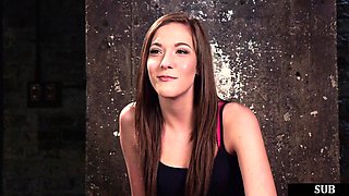 Mouthgagged tied slut gets pussypounded