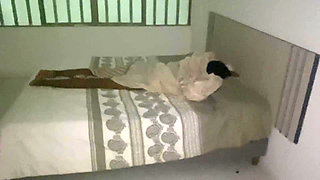 I walk into the room and the hot maid