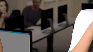 The Office Wife: the Hubby Is Out of Town and His Wife Became Spanking and Cum Slut - Episode 16