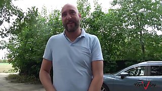 Redhead Gets Screwed On The Backseat In The Pick Up Van