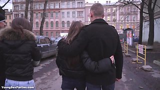 Russian teens foursome amateur porn