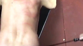 Red domina - slap slave