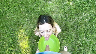 Stupid cunt takes daddy's piss in her mouth, then drinks it out of a bowl like a dog! Amateur Homemade OC